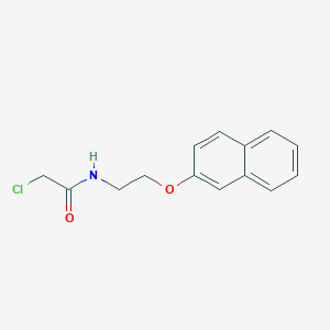 B1424904 2-chloro-N-[2-(naphthalen-2-yloxy)ethyl]acetamide CAS No. 1225890-90-3