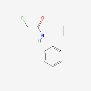 molecular formula C12H14ClNO B1424909 2-氯-N-(1-苯基环丁基)乙酰胺 CAS No. 1308650-24-9