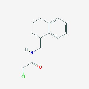 molecular formula C13H16ClNO B1424912 2-chloro-N-(1,2,3,4-tetrahydronaphthalen-1-ylmethyl)acetamide CAS No. 1258651-62-5
