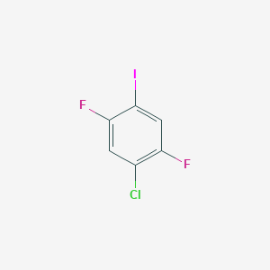 molecular formula C6H2ClF2I B1424914 1-氯-2,5-二氟-4-碘苯 CAS No. 1097871-23-2