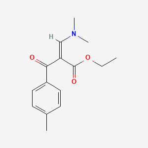 molecular formula C15H19NO3 B1424915 (2Z)-3-(二甲基氨基)-2-[(4-甲苯基)羰基]丙-2-烯酸乙酯 CAS No. 76344-77-9