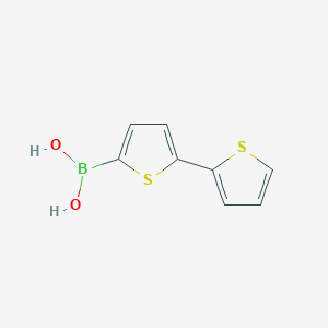 molecular formula C8H7BO2S2 B142492 2,2'-联噻吩-5-硼酸 CAS No. 132898-95-4