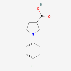 molecular formula C11H12ClNO2 B1424921 1-(4-氯苯基)吡咯烷-3-羧酸 CAS No. 933719-76-7