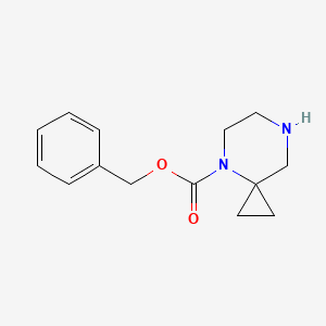 molecular formula C14H18N2O2 B1424943 苯甲酸苄酯 4,7-二氮杂螺[2.5]辛烷-4-甲酸酯 CAS No. 787564-07-2
