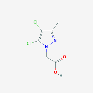 molecular formula C6H6Cl2N2O2 B1424948 (4,5-二氯-3-甲基-1H-吡唑-1-基)乙酸 CAS No. 1228551-78-7