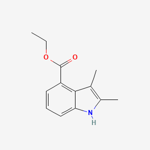 molecular formula C13H15NO2 B1424956 ethyl 2,3-dimethyl-1H-indole-4-carboxylate CAS No. 106269-68-5