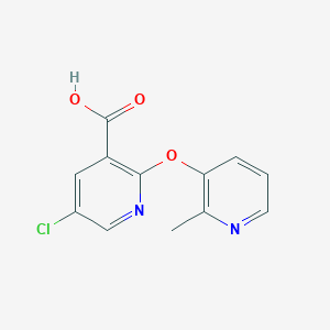B1424961 5-Chloro-2-[(2-methylpyridin-3-yl)oxy]nicotinic acid CAS No. 1255147-31-9