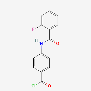 4-(2-Fluorobenzamido)benzoyl chloride