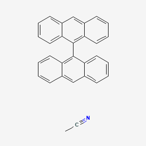 Acetonitrile;9-anthracen-9-ylanthracene