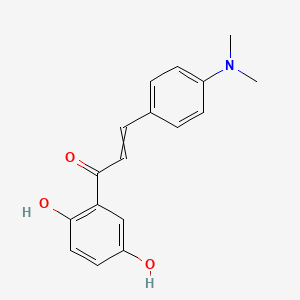 1-(2,5-Dihydroxyphenyl)-3-[4-(dimethylamino)phenyl]prop-2-en-1-one