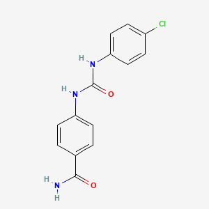 4-({[(4-Chlorophenyl)amino]carbonyl}amino)benzamide