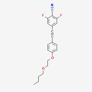 4-{[4-(2-Butoxyethoxy)phenyl]ethynyl}-2,6-difluorobenzonitrile