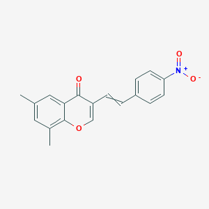 6,8-Dimethyl-3-[2-(4-nitrophenyl)ethenyl]-4H-1-benzopyran-4-one