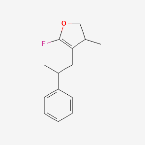 5-Fluoro-3-methyl-4-(2-phenylpropyl)-2,3-dihydrofuran