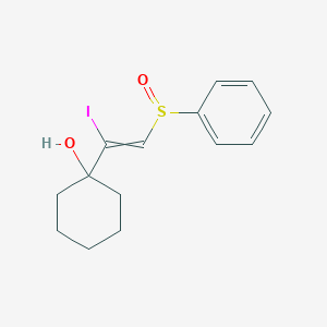 1-[2-(Benzenesulfinyl)-1-iodoethenyl]cyclohexan-1-ol