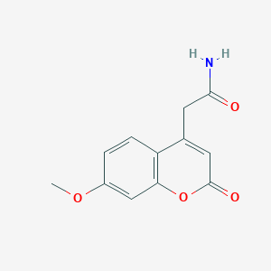 2-(7-Methoxy-2-oxo-2H-1-benzopyran-4-yl)acetamide