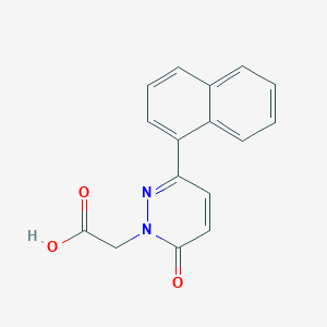 molecular formula C16H12N2O3 B1424969 [3-(1-萘基)-6-氧代吡哒嗪-1(6H)-基]乙酸 CAS No. 1269527-71-0