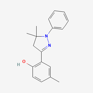 6-(5,5-Dimethyl-1-phenylpyrazolidin-3-ylidene)-4-methylcyclohexa-2,4-dien-1-one