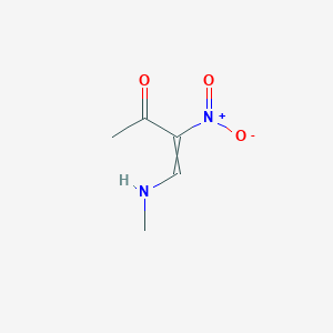 molecular formula C5H8N2O3 B14249722 4-(Methylamino)-3-nitrobut-3-en-2-one CAS No. 213619-75-1