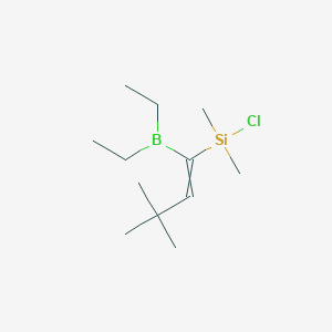 Chloro[1-(diethylboranyl)-3,3-dimethylbut-1-en-1-yl]dimethylsilane