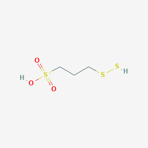 molecular formula C3H8O3S3 B14249755 3-Disulfanylpropane-1-sulfonic acid CAS No. 184294-50-6