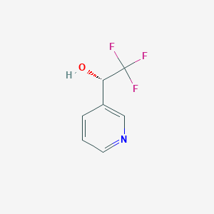 molecular formula C7H6F3NO B1424976 (1S)-2,2,2-三氟-1-(吡啶-3-基)乙醇 CAS No. 1226507-66-9