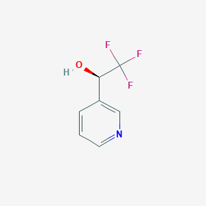 molecular formula C7H6F3NO B1424977 (1R)-2,2,2-三氟-1-(吡啶-3-基)乙醇 CAS No. 1226507-63-6