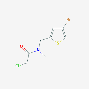 molecular formula C8H9BrClNOS B1424979 N-[(4-溴噻吩-2-基)甲基]-2-氯-N-甲基乙酰胺 CAS No. 1183046-17-4