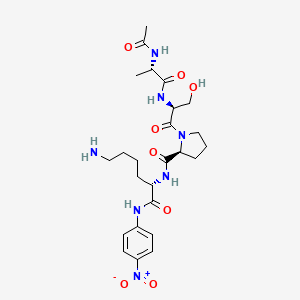 N-Acetyl-L-alanyl-L-seryl-L-prolyl-N-(4-nitrophenyl)-L-lysinamide