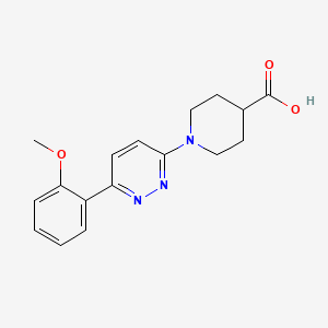 B1424983 1-[6-(2-Methoxyphenyl)pyridazin-3-yl]piperidine-4-carboxylic acid CAS No. 1286697-25-3
