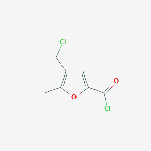 4-(Chloromethyl)-5-methylfuran-2-carbonyl chloride