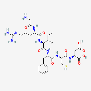 L-Aspartic acid, glycyl-L-arginyl-L-isoleucyl-L-phenylalanyl-L-cysteinyl-