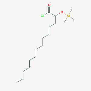 2-[(Trimethylsilyl)oxy]tetradecanoyl chloride