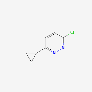 molecular formula C7H7ClN2 B1424990 3-氯-6-环丙基哒嗪 CAS No. 1046816-38-9