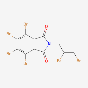 molecular formula C11H5Br6NO2 B14249900 4,5,6,7-Tetrabromo-2-(2,3-dibromopropyl)-1H-isoindole-1,3(2H)-dione CAS No. 188744-64-1