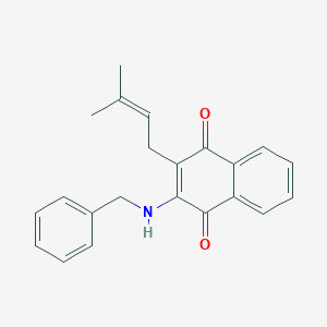 2-(Benzylamino)-3-(3-methylbut-2-en-1-yl)naphthalene-1,4-dione