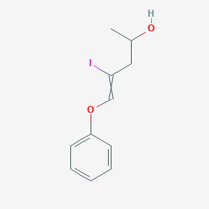 molecular formula C11H13IO2 B14249914 4-Iodo-5-phenoxypent-4-en-2-ol CAS No. 305805-94-1