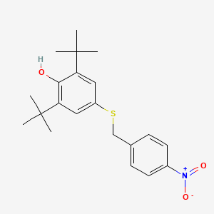 2,6-Di-tert-butyl-4-{[(4-nitrophenyl)methyl]sulfanyl}phenol