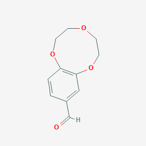 2,3,5,6-Tetrahydro-1,4,7-benzotrioxonine-9-carbaldehyde