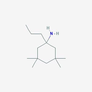 3,3,5,5-Tetramethyl-1-propylcyclohexan-1-amine