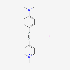 4-{[4-(Dimethylamino)phenyl]ethynyl}-1-methylpyridin-1-ium iodide