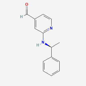 4-Pyridinecarboxaldehyde, 2-[[(1S)-1-phenylethyl]amino]-