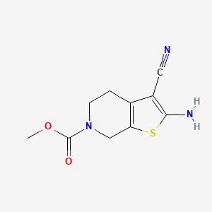 B1425002 methyl 2-amino-3-cyano-4,7-dihydrothieno[2,3-c]pyridine-6(5H)-carboxylate CAS No. 1251623-68-3