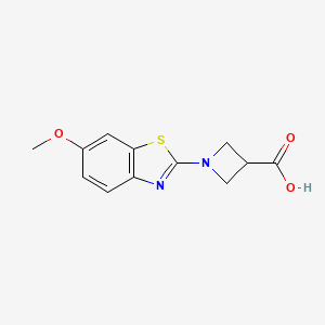 1-(6-Methoxy-1,3-benzothiazol-2-yl)azetidine-3-carboxylic acid