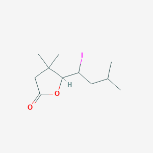 2(3H)-Furanone, dihydro-5-(1-iodo-3-methylbutyl)-4,4-dimethyl-