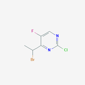 4-(1-Bromoethyl)-2-chloro-5-fluoropyrimidine