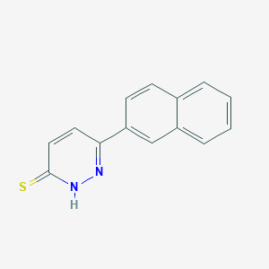 molecular formula C14H10N2S B1425015 6-(萘-2-基)哒嗪-3-硫醇 CAS No. 1286714-43-9