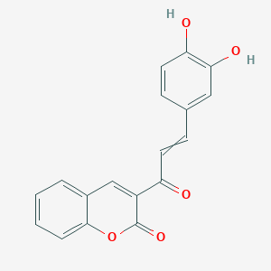 2H-1-Benzopyran-2-one, 3-[3-(3,4-dihydroxyphenyl)-1-oxo-2-propenyl]-