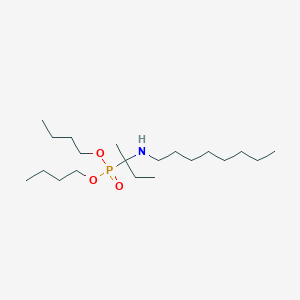 Phosphonic acid, [1-methyl-1-(octylamino)propyl]-, dibutyl ester