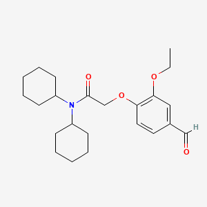 N,N-dicyclohexyl-2-(2-ethoxy-4-formylphenoxy)acetamide